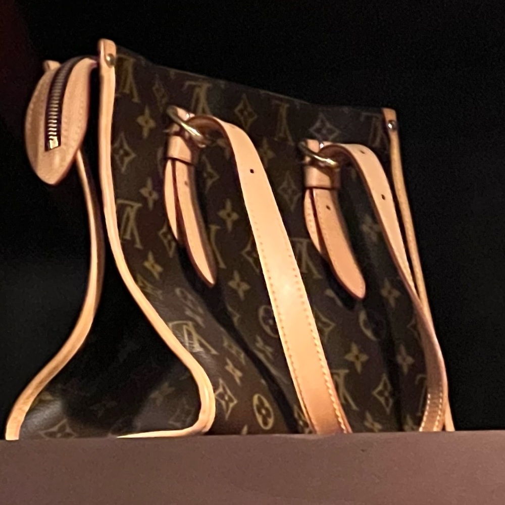 Louis Vuitton rare square Monogram tote bag.